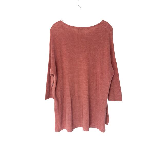 J. Jill Pure Jill Sweater Pink Cable Knit Soft Cozy Scoop Neck‎ Casual Large - Picture 9 of 12